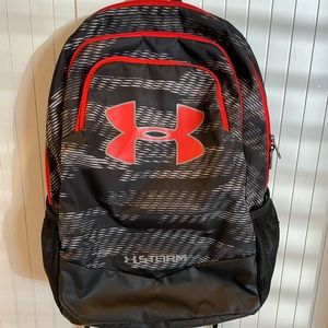 Under Armour black and red backpack